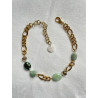 Collier LÉON cristal vert & agate - FRANCINE BRAMLI Paris