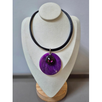 Collier cordon JULES Violet - FRANCINE BRAMLI Paris