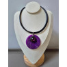 Collier cordon JULES Violet - FRANCINE BRAMLI Paris