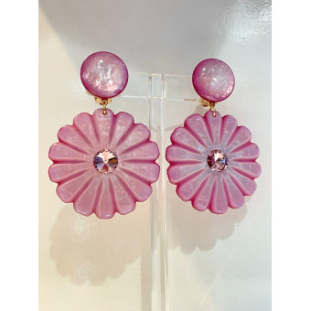 PENSEE S rose/lilas - Francine BRAMLI Paris