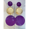 OLYMPIA violet & doré - Francine BRAMLI Paris