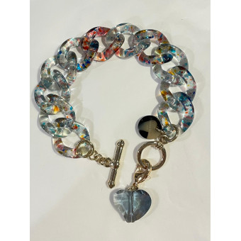 CHARLY Maillons trspt Charms cristal - FRANCINE BRAMLI Paris