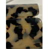 MANCHETTE écaille noir & blanc - Francine BRAMLI Paris