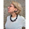 Collier PASCAL noir & nacre - FRANCINE BRAMLI Paris