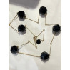 Sautoir PASCALIN perles noires - FRANCINE BRAMLI Paris collier