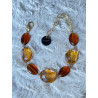 Bracelet SWANN cristal ambré - Francine BRAMLI Paris
