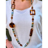 Collier EMILIO écaille ambre - FRANCINE BRAMLI PARIS