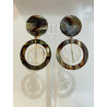 MILA écaille onyx & Cristal  - Francine BRAMLI Paris