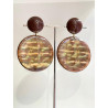 RAINBOW Marron reflets kaki - Francine BRAMLI Paris
