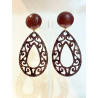 ARABESK goutte LAZER Marron - Francine BRAMLI Paris