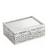 BOÎTE à BIJOUX rectangulaire Précieuse en métal blanchi - MATHILDE M