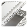 BOÎTE à BIJOUX rectangulaire Précieuse en métal blanchi - MATHILDE M