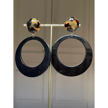 CLOE Noire Cabochon écaille - Francine BRAMLI Paris 25083663
