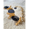 Collier SIMON Noir & Doré - FRANCINE BRAMLI Paris