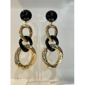 KEREN Maillons Noir/doré - Francine BRAMLI Paris