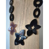 Collier LOÏC noir - Francine BRAMLI Paris