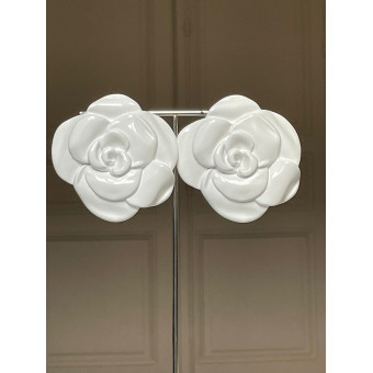 Rainball FLOWERS blanc XL - Francine BRAMLI Paris