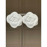 Rainball FLOWERS blanc XL - Francine BRAMLI Paris