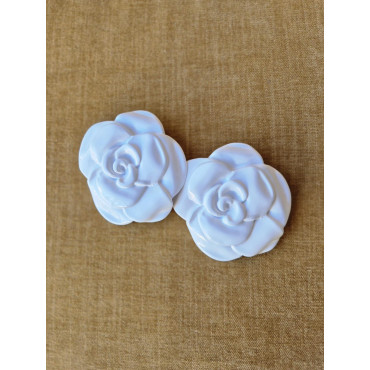 Rainball FLOWERS blanc XL - Francine BRAMLI Paris