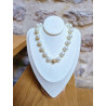 Collier CLOVIS perles nacrées Fermoir Cristal - Francine BRAMLI Paris