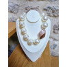 Collier WILLIAM perles nacrée & Nacre - Francine BRAMLI Paris