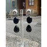 SUZANNA cristal Noir/prune - Francine BRAMLI Paris