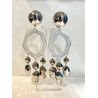 FLORETTE Cristal argenté - Francine BRAMLI Paris