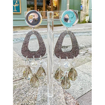 FLORETTE Cristal & paillettes - Francine BRAMLI Paris
