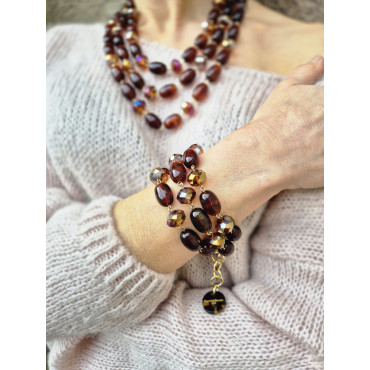 Bracelet SANDRO marron - Francine BRAMLI Paris