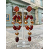 SUZANNA marron & cristal - Francine BRAMLI Paris