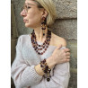SUZANNA marron & cristal - Francine BRAMLI Paris