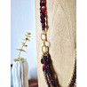 Collier IMPERIAL bordeaux - Francine BRAMLI Paris