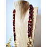 Collier IMPERIAL bordeaux - Francine BRAMLI Paris