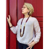 Collier IMPERIAL bordeaux - Francine BRAMLI Paris