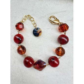 Bracelet SWANN Marron 2 - Francine BRAMLI Paris
