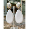 LIMA Perle blanc/doré - Francine BRAMLI Paris
