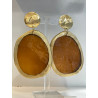 VITRAIL marron doré - Francine BRAMLI Paris