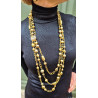 Collier SPLENDEUR doré Fermoir cristal - Francine BRAMLI Paris