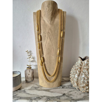 Collier MAGNIFICENCE doré - Francine BRAMLI Paris