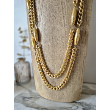 Collier MAGNIFICENCE doré - Francine BRAMLI Paris