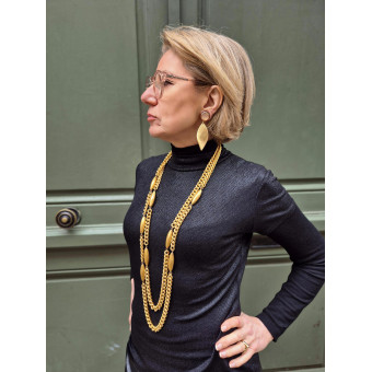 Collier MAGNIFICENCE doré - Francine BRAMLI Paris