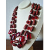 Collier REGIS Rouge 3 rangs - FRANCINE BRAMLI Paris