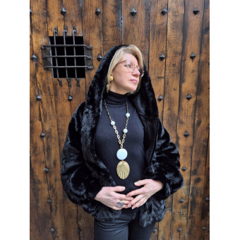 Sautoir FEUILLE doré - FRANCINE BRAMLI Paris collier