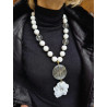 Collier FLEUR Blanc - FRANCINE BRAMLI Paris
