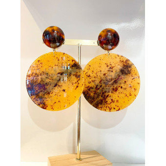RAINBOW Marron/Ambre - Francine BRAMLI Paris