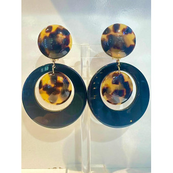 CLOE écaille Tokyo & noir - Francine BRAMLI Paris