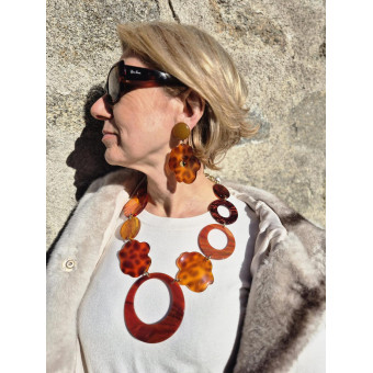 Collier LOÏC Ambre - Francine BRAMLI Paris