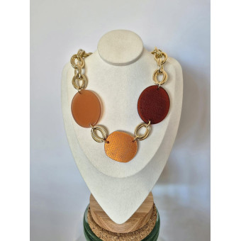 Collier PASCAL ambre - Francine BRAMLI Paris