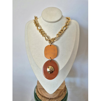 Collier GIRAFE ambre - Francine BRAMLI Paris