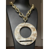 Collier DINO acétate de c. & cristal - Francine BRAMLI Paris